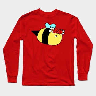 Flower Crown Bee Long Sleeve T-Shirt